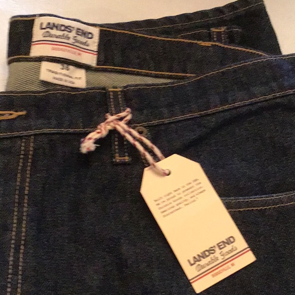 Lands End traditional fit jeans